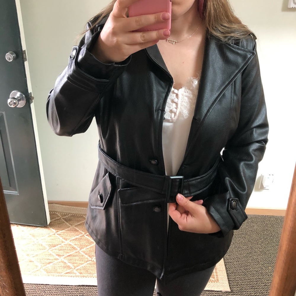 Faux Leather Jacket - Picture 3 of 4